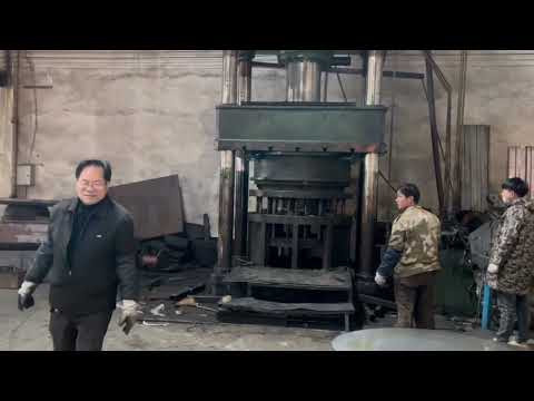 How to make a cement mixer drum by hydraulic press