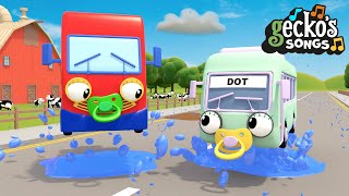 Rain Rain Go Away | Nursery Rhymes & Kids Songs | Gecko's Garage | Baby Trucks For Children