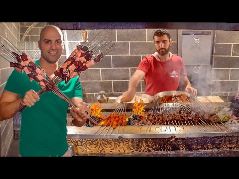 INSANE Street Food in Diyarbakır 🇹🇷 | EXTREME TURKISH KEBABS + Massive street food in Turkey