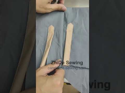 How to switch left and right handed sleeve placket sewing? It's so easy! Let's go and see#automatic