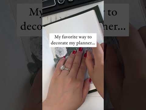 How I Use Vellum To Decorate My Planner