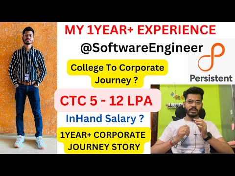 My 1Year Experience as a Software Engineer | 1Year Corporate Journey Experience | Persistent Systems