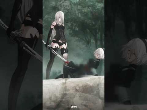 A2 kills 2B in front of 9S 💔😢 - Nier Automata