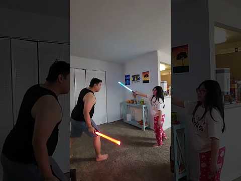 STAR WARS FIGHT SCENE #starwars #bonding with Daddy🤩 #shorts #shortsfeed #shortsvideo #meanddaddy