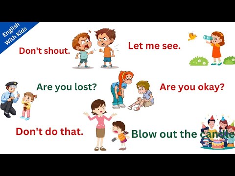 Speak English With Kids | Spoken English for kids | Daily use English sentences