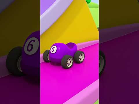 The double loop for RACING CARS for kids! New attraction for vehicles. Cartoons for kids #shorts