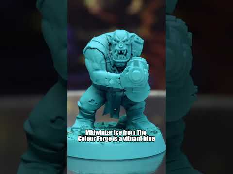 The coolest blue spray: Midwinter Ice #minipainting