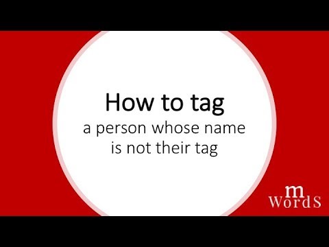 LinkedIn Tagging: How to tag someone whose tag is not their name