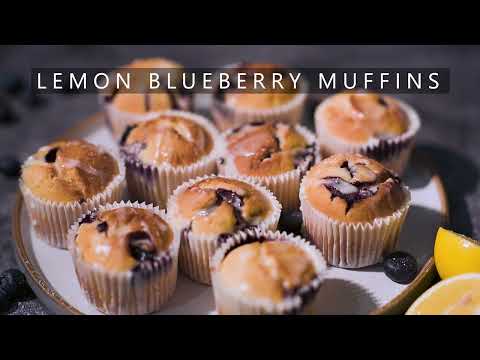 BLUEBERRY MUFFINS RECIPE, lemon glaze recipe, muffins weight watchers