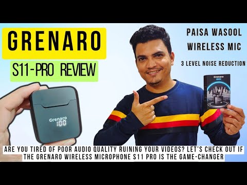 Grenaro Wireless Microphone S11 Pro  Review | Best Budget Wireless Mic (How to Use Grenaro Mic)