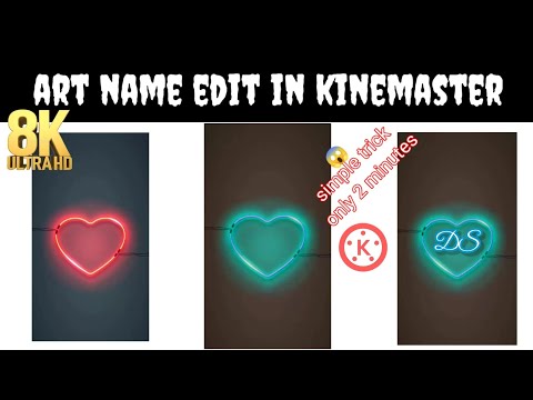 Instagram Reels Trending Name Art Video Editing | kinemaster Name Art Video Editing | Hue Effect