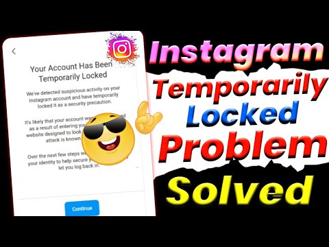 How to unlock instagram account without OTP || Your Instagram is Temporarily Locked कैसे Unlock 2023