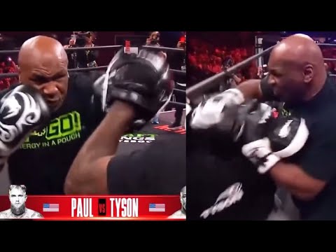 Mike Tyson SMASHES the Pads at 60 years old Training for Jake Paul Fight