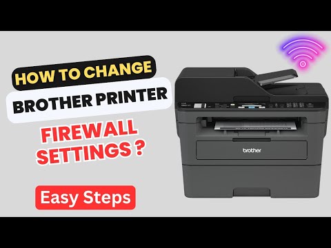 How to change Brother printer firewall settings?