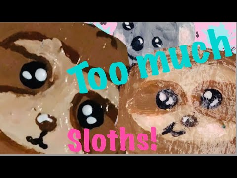 I painted sloths cuz this channel doesn’t have enough 😂