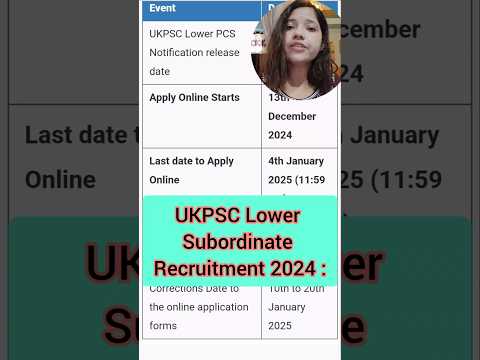 UKPSC Lower PCS Recruitment 2024 |UKPSC Lower Subordinate Services Notification 2024|#ukpcs2024