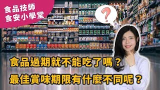 過期食品可以吃嗎？有效期限、賞味期限怎麼訂？過期判斷原則總整理！【2019最新】| 食品技師張邦妮 | 安心食代