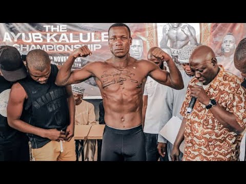 WEIGHING,Ayub KALULE Championship, Henry KASUJJA 'Stopper' Vs Tanzania's Cosmas Cheka