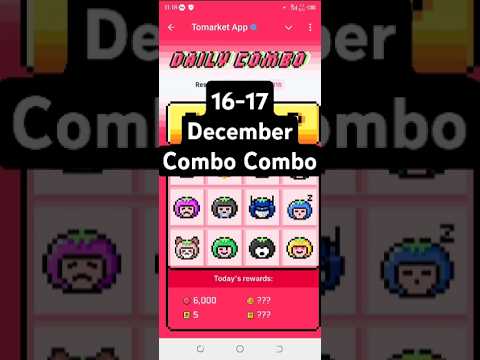 Tomarket daily combo today 🍅 | Tomarket 17 December daily combo 🗓️ | Tomarket combo