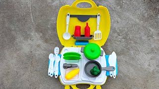 Diy unboxing amazing mini plastic kitchen set and Full review @existclay @miniclay5092