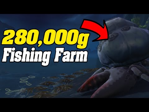 280,000g FISHING FARM?! War Within Goldfarm