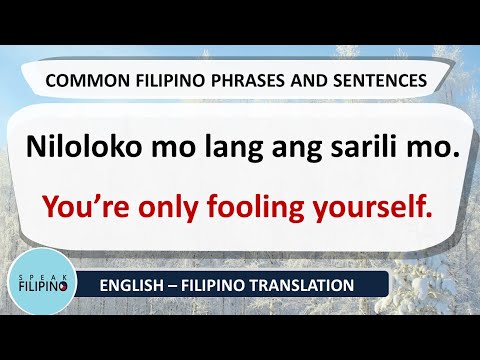 COMMONLY USED FILIPINO Phrases! #15 (English-Tagalog)