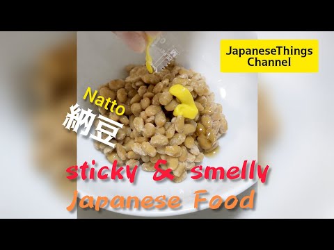 Natto納豆🍚Japanese Fermented soybeans🍚So sticky and unique smell but Healthy😊