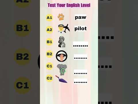 Test Your English Level - Part 1