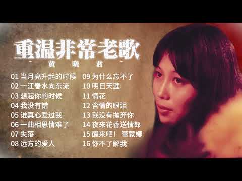 黃曉君  懷舊金曲 重溫非常老歌【2024 經典金曲】 Best Chinese Old Songs of Wong Shiau Chuen | 當月亮升起的時候 / 一江春水向東流 / 想起你的時候