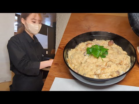 Japanese food - Grilled free-range chicken Oyakodon is exquisite!