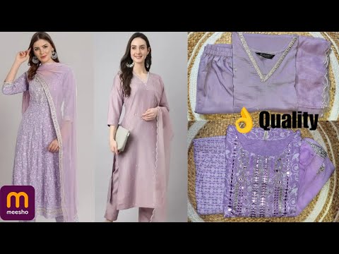 😍Meesho most treanding & viral purple 💜 kurta sets#meeshokurtasethaul#affordablefashion