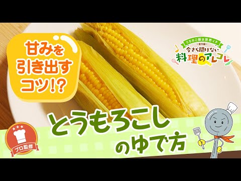 【プロ監修】vol.96とうもろこしのゆで方【料理の基本】