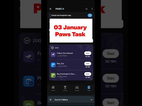 paws new update | paws airdrop criteria | paws complete verification | #shorts #task #paws #airdop