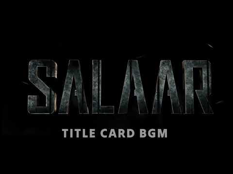 Salaar Title Card Bgm | download link 👇 | Ravi Basrur |