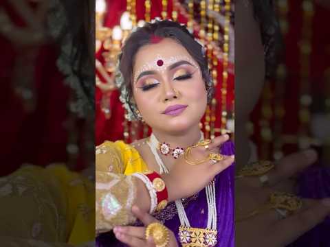 Bengali bridal makeup #makeup #makeuphacks #makeuptransformation #makeuptutorial #makeupwalamukhda