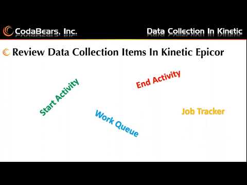 Data Collection (MES) with Epicor Kinetic