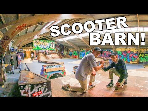 SHREDDING A SKETCHY SKATEPARK BARN!