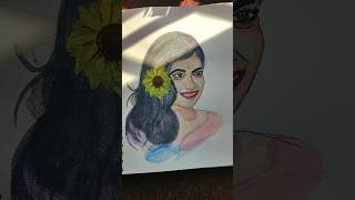 Rashmika Mandanna painting|Subscribe 🫶 #shorts #art #painting #love #drawing #rashmikamandann #paint