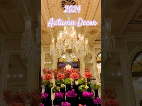 #shorts #newyork #plazahotel  2024 Autumn Decor in New York Plaza Hotel Entrance