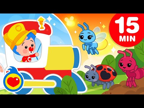 En Un Tren, Los Insectos Son Chiquitos, Chocolate Y Más 🐞 Canciones Infantiles (15 Min) | Plim Plim