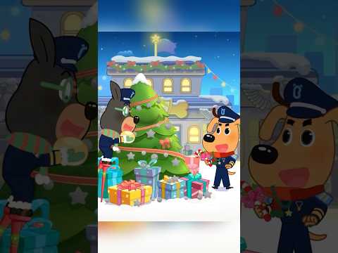 🎄Kids Learn How to Decorate a Christmas Tree - Fun Story with Sheriff Labrador #shorts