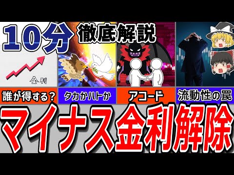 【10分で完全理解！】マイナス金利解除と17年振りの利上げで歴史の転換点を迎えた日銀の金融政策について、その狙いや影響を分かりやすく解説！【経済分析】