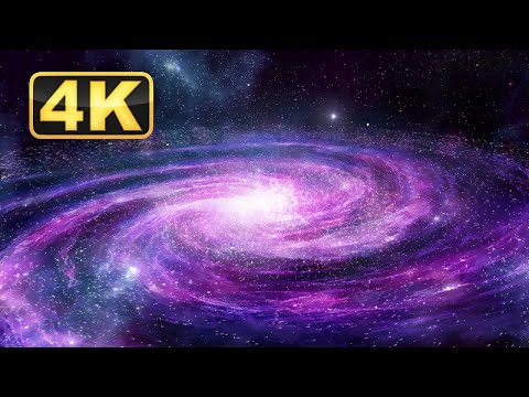 4K Calming Colorful Galaxy Screensaver for a Deeper Sleep! Relaxing Music for Meditation