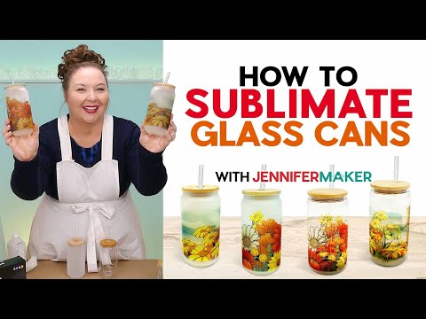 How To Sublimate Beer Can Glasses | Clear or Frosted?