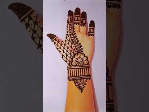 Very easy simple mehndi design #mehndi #youtubeshorts #shorts #viralvideo