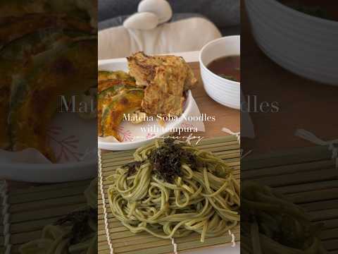 Japanese Soba Noodles with tempura || no oil healthy recipe #shorts #cooking