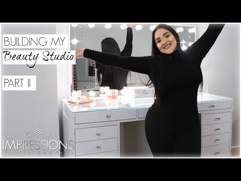 BUILDING MY MAKEUP STUDIO: PART II | IMPRESSIONSVANITY SLAYSTATION PRO 2.0!!