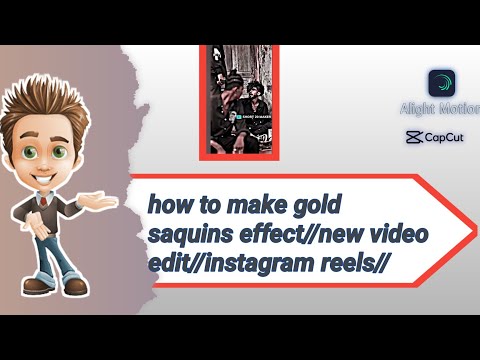 how to make gold saquins effect//new video edit//instagram reels//