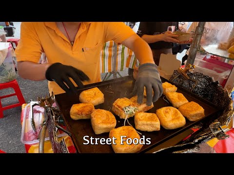 Discover Local Street Foods In Night Market / Pasar Malam Foods -4K Video-