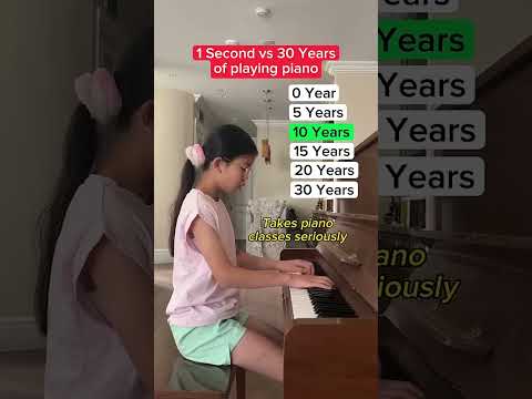 1 second VS 30 years of playing piano